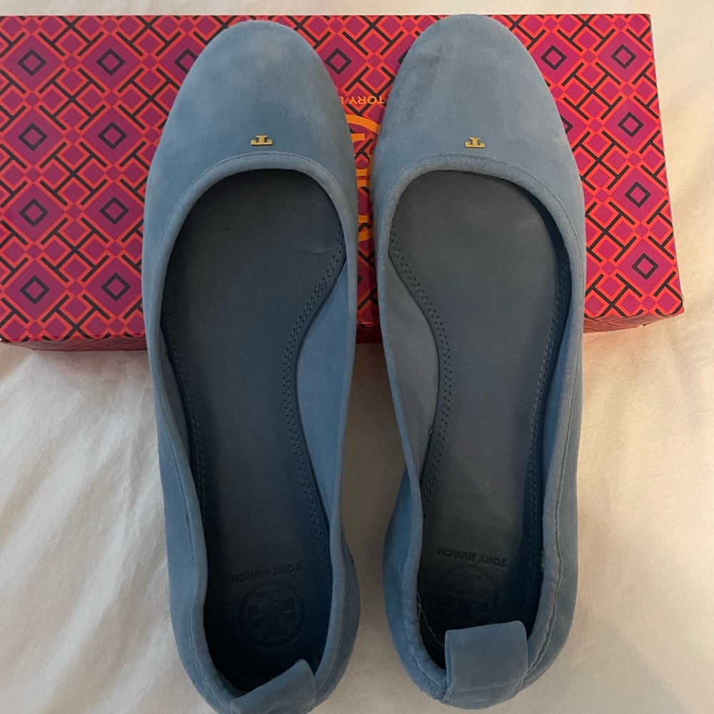 Periwinkle Tory Burch flats size 10